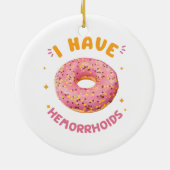 Ik heb aambeien keramisch ornament (Achterkant)