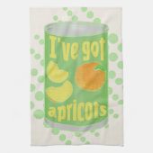 Ik heb abrikozen Tin fruit Theedoek (Verticaal)