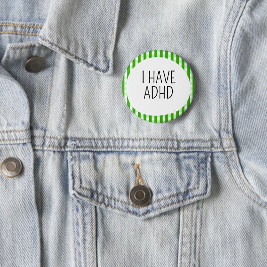 Ik heb ADHD Ronde Button 5,7 Cm (In situ)