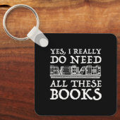 Ik heb al die boeken echt nodig sleutelhanger (Voorkant)