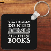 Ik heb al die boeken echt nodig sleutelhanger (Achterkant)