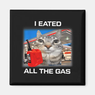 Ik Heb Alle Gas Opgegeten Grappige Domme Starende Magneet