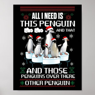 Ik heb alleen deze pinguïn en die andere pinguïn n poster