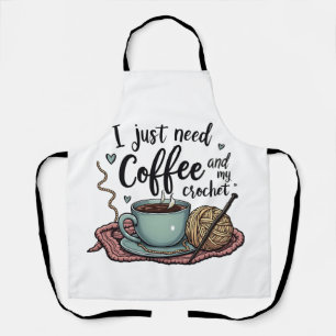 Ik heb alleen koffie en haken nodig schort