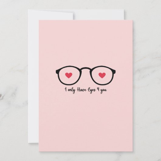 Ik heb alleen maar ogen voor jou feestdagenkaart (Voorkant)