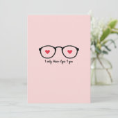 Ik heb alleen maar ogen voor jou feestdagenkaart (Staand voorkant)