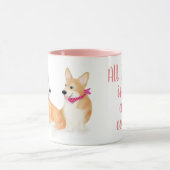 "Ik heb alleen thee en corgis nodig"-mok Mok (Midden)