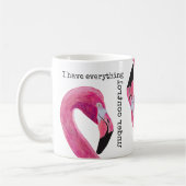 Ik heb alles onder controle Flamingo Mok (Links)