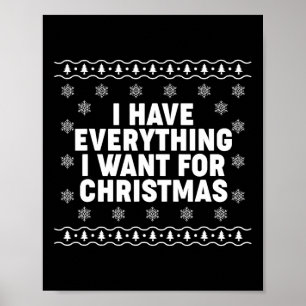 Ik Heb Alles Wat Ik Wil Voor Kerst Overeenkomende Poster