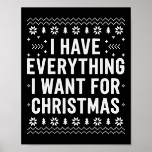 Ik heb alles wat ik wil voor Kerstmis, ik ben het, Poster