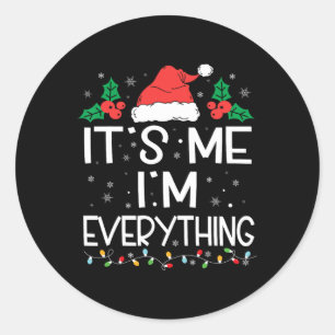 Ik heb alles wat ik wil voor Kerstmis, ik ben het Ronde Sticker
