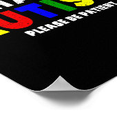 Ik heb autisme alsjeblieft patiënt poster (Hoek)