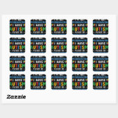 Ik heb autisme dat ik niet misleid ben vierkante sticker (Vel)