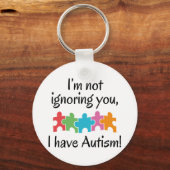 Ik heb autisme sleutelhanger (Voorkant)