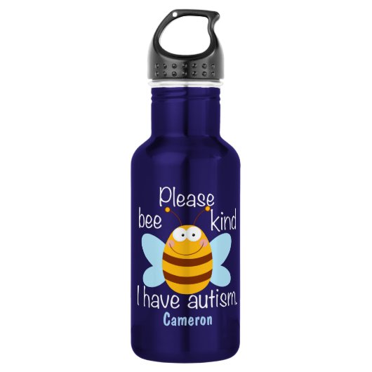 Ik heb autisme. waterfles  (Voorkant)