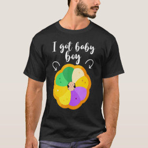 Ik heb Baby Boy King Cake Pregnancy laat schattig T-shirt