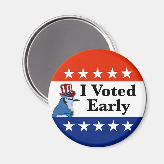 Ik heb begin 2026 gestemd magneet (Voorkant / Achterkant)