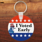 Ik heb begin 2026 gestemd sleutelhanger (Voorkant)