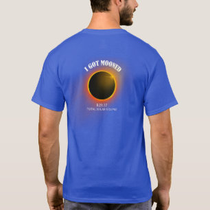 Ik heb bemand T-Shirt Blue Total Solar Eclipse 201