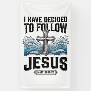 Ik heb besloten Jezus te volgen vintage shirt Spandoek