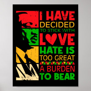 Ik heb besloten me aan liefde te houden Martin Bla Poster
