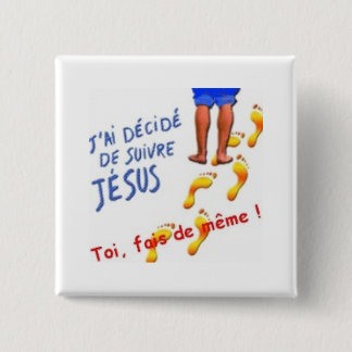 Ik heb besloten om mij te volgen vierkante button 5,1 cm