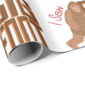 Ik heb Bigfoot gezien. Cadeaupapier (Rol Hoek)