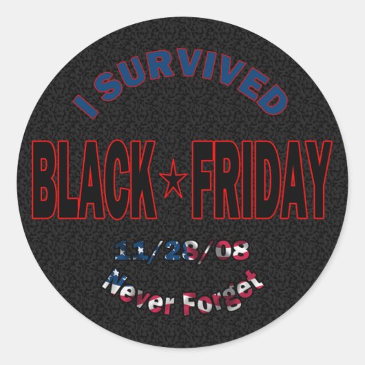 Ik heb Black Friday Sticker overleefd (Voorkant)