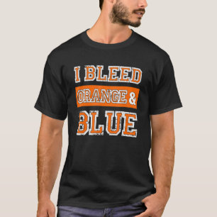 Ik heb Blauw en Oranje sportteam gespeeld T-shirt
