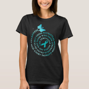 Ik heb Blauwgroen Draag voor PCOS Awareness Warrio T-shirt
