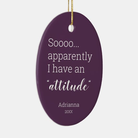 Ik heb blijkbaar een grappige houding. keramisch ornament (Rechts)