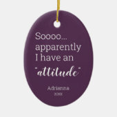 Ik heb blijkbaar een grappige houding. keramisch ornament (Voorkant)