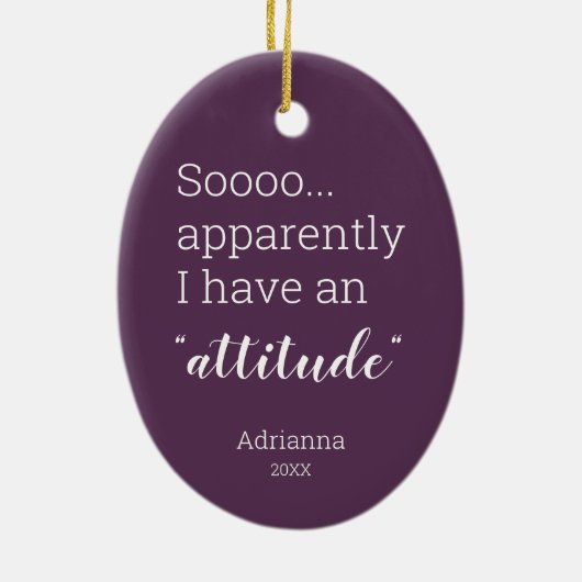 Ik heb blijkbaar een grappige houding. keramisch ornament (Achterkant)