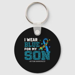 Ik heb Blue Draag voor mijn zoon Autisme Awareness Sleutelhanger
