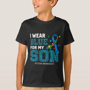 Ik heb Blue Draag voor mijn zoon Autisme Awareness T-shirt
