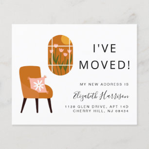 Ik heb Boho Terracotta Moving Announcement verplaa