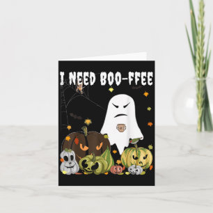 Ik heb Boo-ffee Geest Jack-o-lantern Koffie Liefhe Kaart
