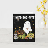 Ik heb Boo-ffee spook jack-o-lantern koffieliefheb Kaart (Gele Bloem)