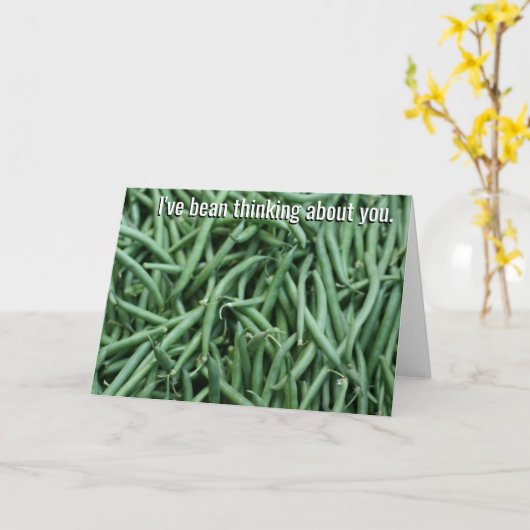 Ik heb Boon Denkend over u Kaart (Gele Bloem)