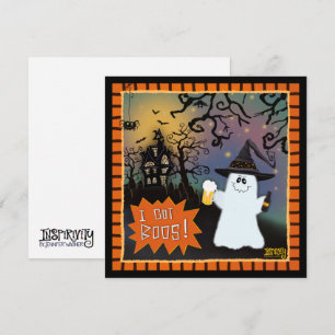 Ik heb Boos Leuke Ghost Inspirivity Halloween Feestdagenkaart