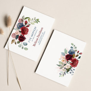 Ik heb Bourgogne Floral Botanisch verplaatst Aankondiging