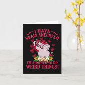 Ik heb Brain Aneurysm Awareness Month Support Grap Kaart (Gele Bloem)