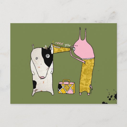 Ik heb Briefkaart nodig van Krize. (Voorkant)