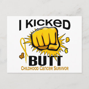 Ik heb Butt Childhood Cancer Survivor geschopt Briefkaart