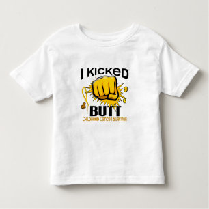 Ik heb Butt Childhood Cancer Survivor geschopt Kinder Shirts