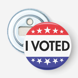 Ik heb Button 2024 gestemd Flesopener