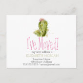 Ik heb Cactus Nieuw Adres verplaatst Aankondigingskaart (Voorkant)