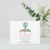 Ik heb Cactus Succulent New Address verplaatst Aankondigingskaart (Staand voorkant)