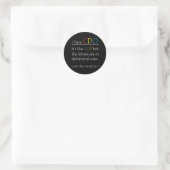 Ik heb CDO. Ronde Sticker (Tas)