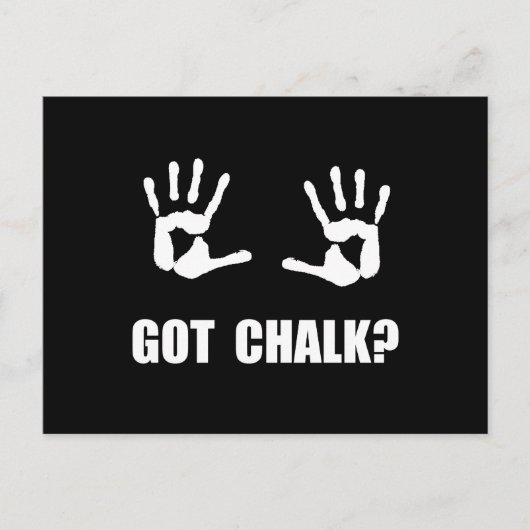 Ik heb Chalk Briefkaart (Voorkant)